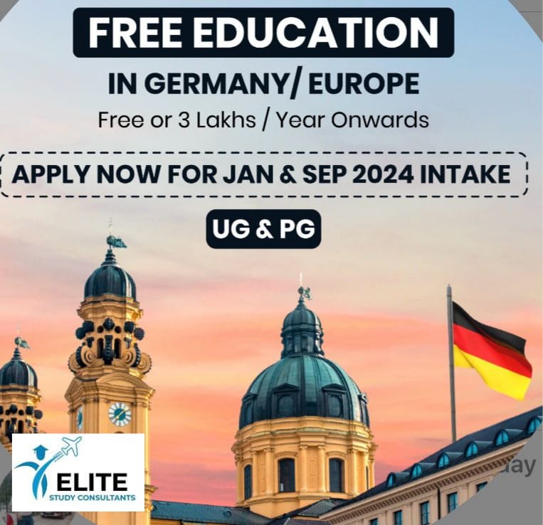 If You Want to study free in Germany/Europe, than it's essential to choose Elite Study Consultants Jalandhar | ELITE STUDY CONSULTANTS | best immigration in jalandhar,best  germany consultant in jalandhar, best europe consultant in jalandhar, best visa partner in jalandhar,  trusted visa agent jalandhar - GL114823